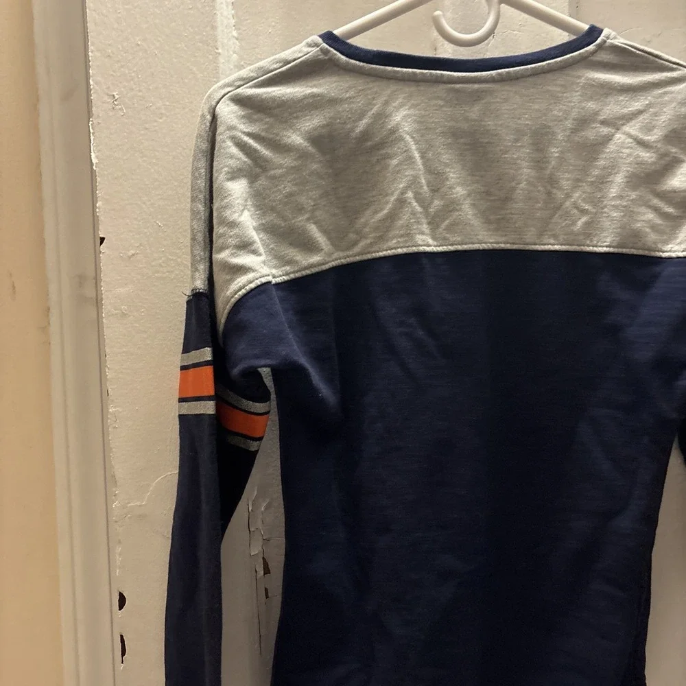 Chicago Bears Juniors Long Sleeved Sweatshirt‎ Navy Blue Sparkly Size Medium 7/9